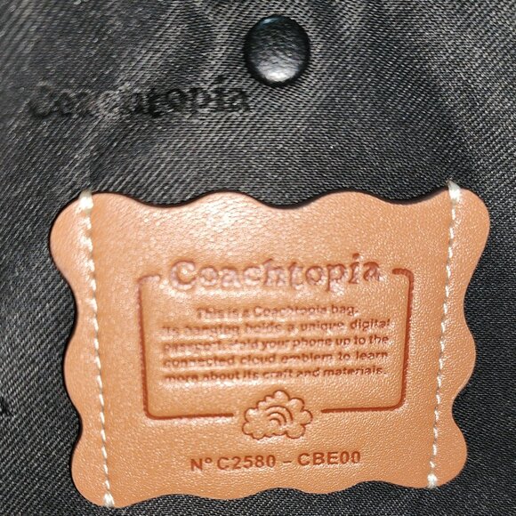 Coach / Coachtopia Alter/Ego Shoulder Bag in Checkerboard Upcrafted Leather - Picture 7 of 7